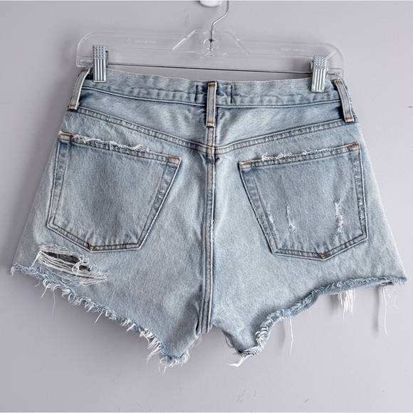 AGOLDE Parker Vintage Cut Off Short in Swapmeet Size 26 Distressed Light Wash - Picture 7 of 16